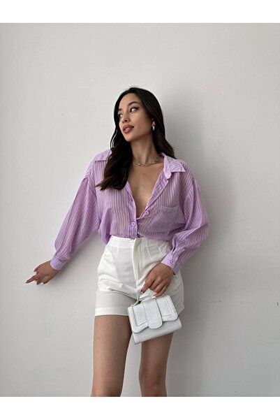 sstyle moda Linen oversized shirt