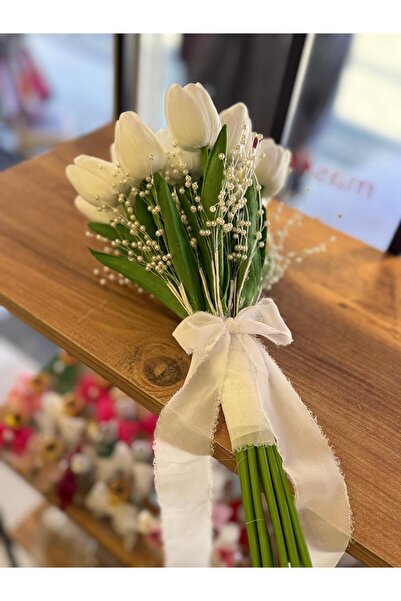 Emir.Tasarım Islak Lale Gelin Buketi