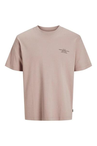 Jack & Jones Ροζ ανδρικό μπλουζάκι - Jprblachad Branding, Ss Crew Neck, 12259...