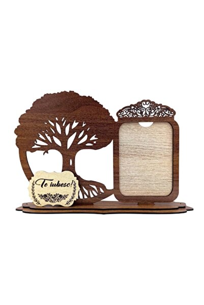 OEM Ramă foto „Inimă și Copac al Vieții” cu mesajul „Te iubesc!”, personaliza...