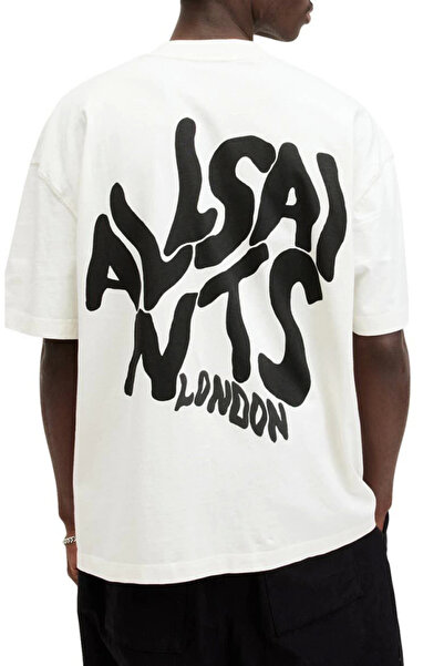 TBL DEKOR Men's Printed Oversize T-shirt - White