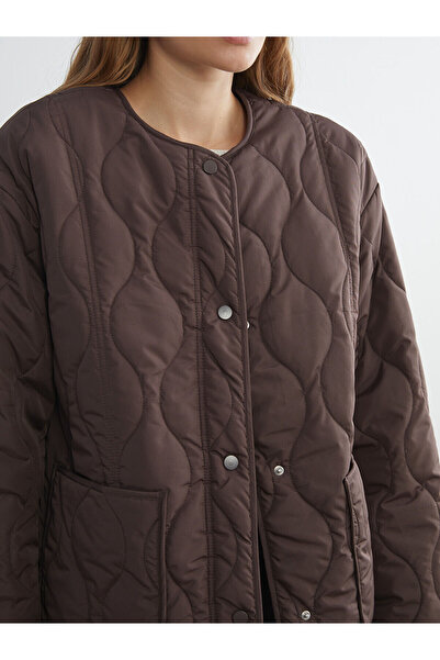 LC Waikiki Bisiklet Yaka Oversize Kapitone Kadın Şişme Mont