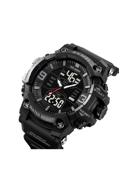 Skmei 2222 Men's Sports Watch – Analog-Digital, Dual Time, Stopwatch, Alarm, 5 ATM
