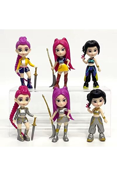 K-POP VÂNĂTORII DE DEMONI Set 6 Figurine Cutie Ornată - Eroinele Pop
