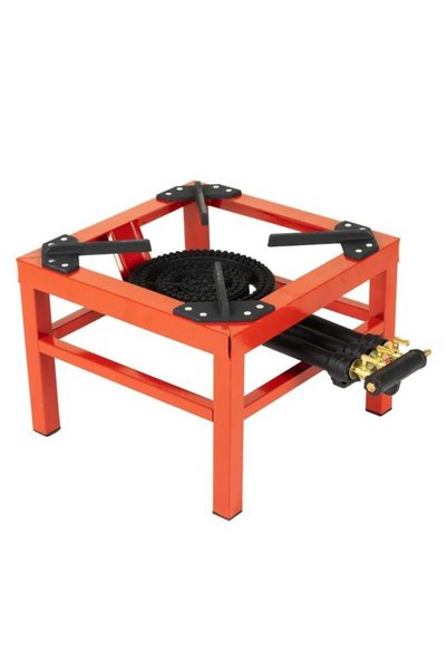 micul fermier Pirostrie patrata 39.5 cm cu 3 robineti arzator putere 12 KW in...