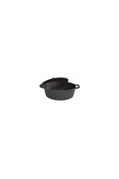 Kinghoff Cast iron pot 6.2 liters, 33cm saucepan with lid, black,