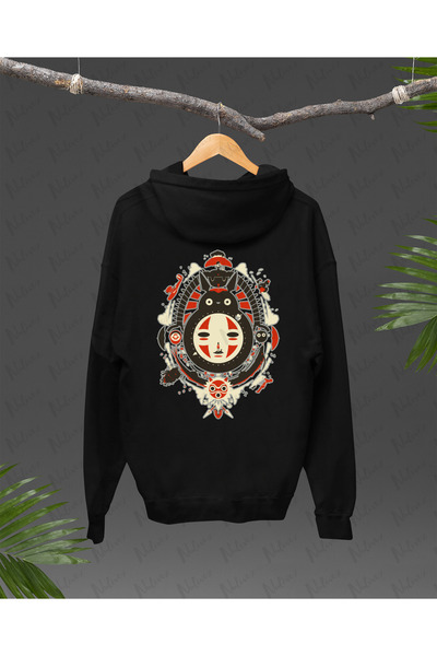 Nulivez ستوديو غيبلي هوديي بتصميم My Neighbor Totoro رقم مطبوع ، هوديي عالي ا...