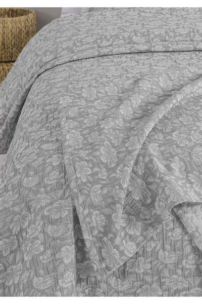 Monolisse Narma Jacquard Bedspread Set Double Size Gray 230X240 cm