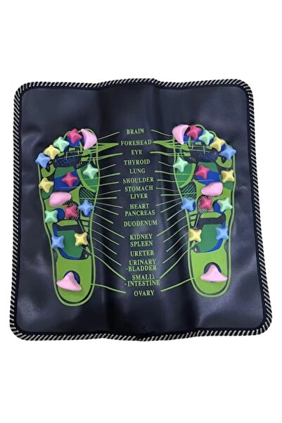 OEM Foot acupressure massage mat/pillow with stones, 35 x 35 cm, Multicolor