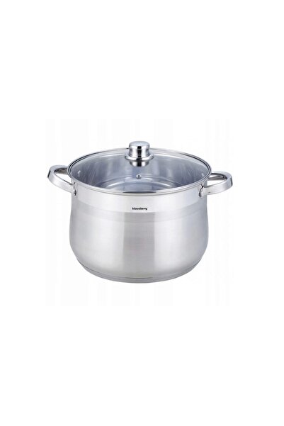 Klausberg Stainless steel pot with glass lid, 26cm, multilayer thermal bottom...
