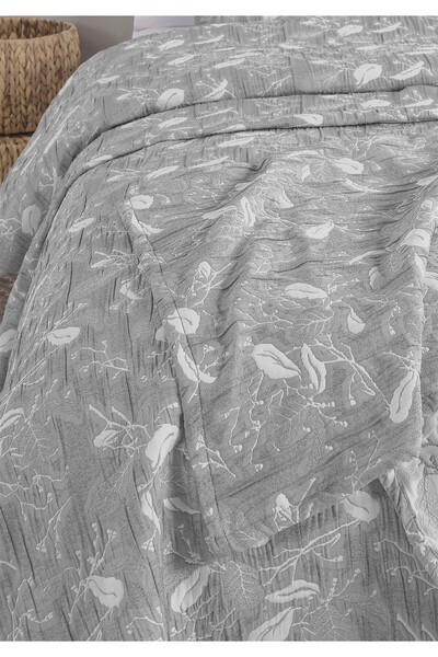 Monolisse Eva Jacquard Bedspread Set Double Size Gray 230X240 cm