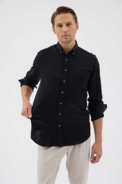 Paşahan Knitted 100% Cotton Comfort Fit Men's Shirt