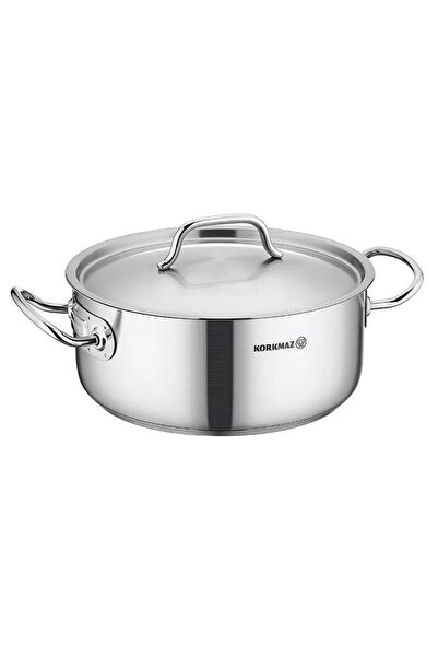 KORKMAZ Stainless steel pot with lid, capacity 11.6 liters 32x15 cm,