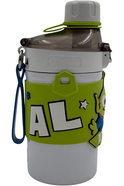 BİNDAWOOD B&D Kids Water Bottle Vaccum Flask Alien Design 500ml , Green Color
