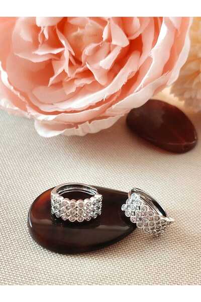 XUPING JEWELRY أقراط BİLGE TAKI الفاخرة المصنوعة من الفولاذ المرصع بحجر الزرك...