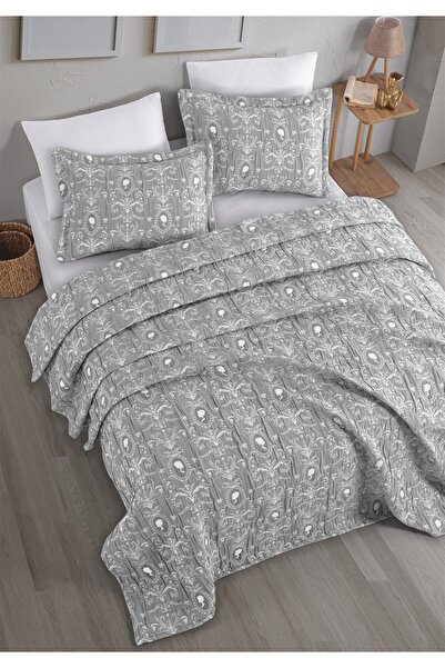 Monolisse Set cuvertură de pat Glory Jacquard dublu gri 230x240 cm