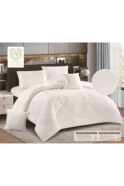 Moon Winter bedspread for two people, with a sophisticated velvet collection, consisting of 6 pieces