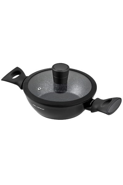 Florentyna Oala cu capac, din aluminiu, cu invelis antiaderent, 20cm, 1.6l, Magnum, Florina