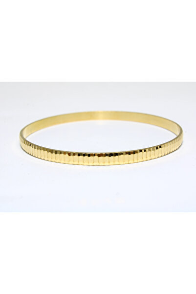 22 Ayar Altın Çizgili Aynalı Model Bilezik 15.76GR