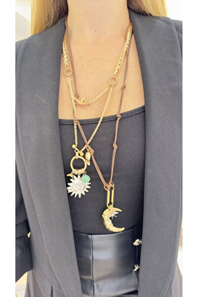 SK aksesuar Ethnic Themed Zr Model Necklace