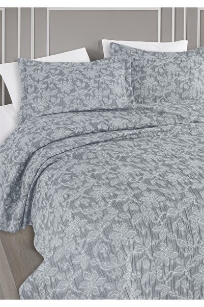 Monolisse Kael Jacquard Bedspread Set Double Size Indigo 230X240 cm