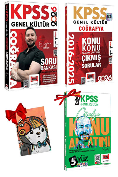 Yargı Yayınları KPSS Coğrafya Soru Bankası Çözümlü & 2016-2026 Tamamı Çözümlü...