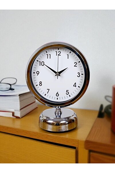 ZENTİME Prestine 25x20 Krom Metal Masa Saati