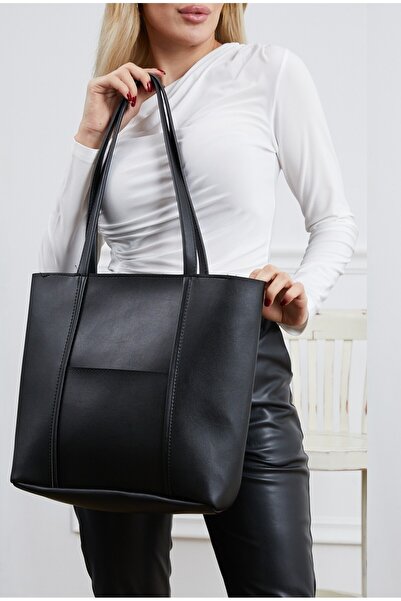 moda felinya Black Color Synthetic Leather Women's Shoulder Bag