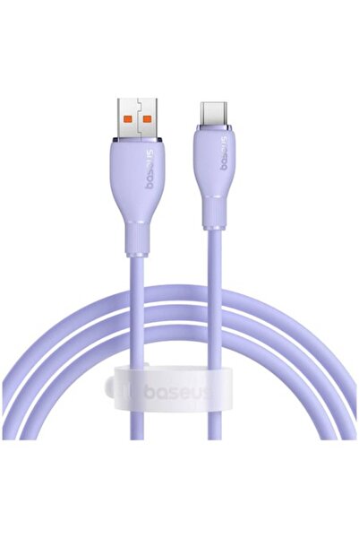Baseus Cablu Pudding Series, USB la USB-C, 100W, Încărcare rapidă, 1.2m, Violet