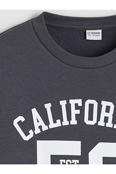 LC Waikiki Φούτερ για αγόρια με λαιμόκοψη California με στάμπα