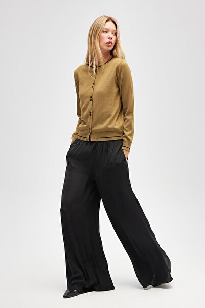 Peraluna Risa Plain Knit, Women's Knitwear Cardigan - Olive Green