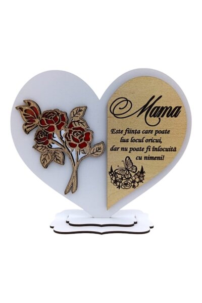 OEM Cadou personalizat pentru mamă - Model 2, inimă cu mesaj personalizat – 1...