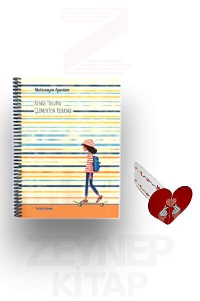 Testfen Yayınları Дневник за мотивация: Не се страхувайте да изберете своя собствен път Дневник без дата (с сърцевидна закладка и стикери в подарък)