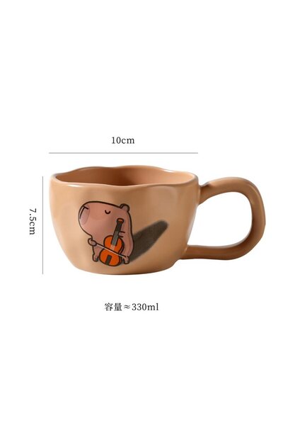 Gift Moda Capybara Moments Themed Ceramic Mug