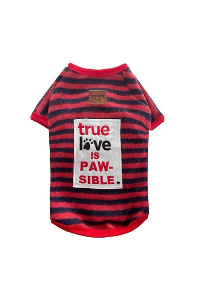 Alphadog Red True Love Small Breed Dog Sweater