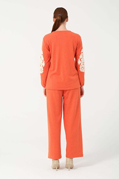 Hatun Atila Hatunatila Hera Fabric Dyeing Embroidery Towel Pattern Tasseled Double Set 7667