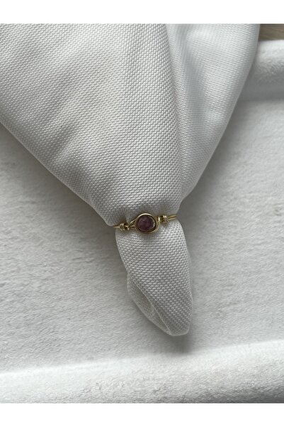 Pel Design خاتم مصنوع يدويًا من حجر الفوسفوسيديت الذهبي اللون مصنوع يدويًا