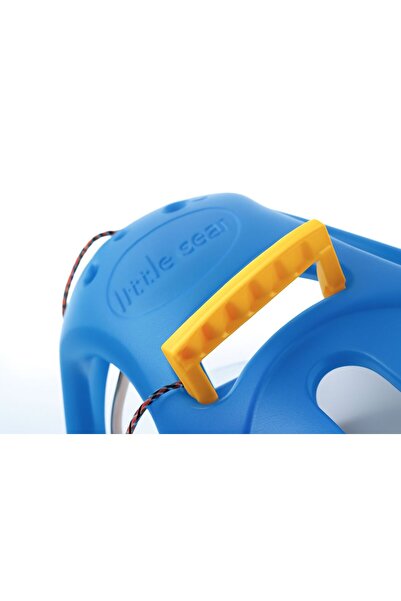 Prosperplast Little Seal blue sled, children and adults, lightweight, robust, with steel sliding rail, 86x46x25