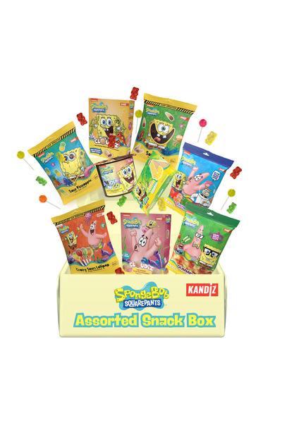 Printnart Sünger Bob Şekerleme & Atıştırmalık Kutusu - 9 Çeşit Lisanslı Doğum...