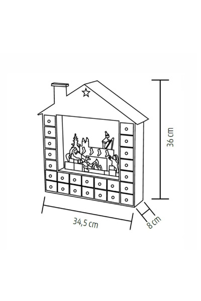 Home by Somogyi Calendar de Advent cu LED-uri KLW24 pentru acasă