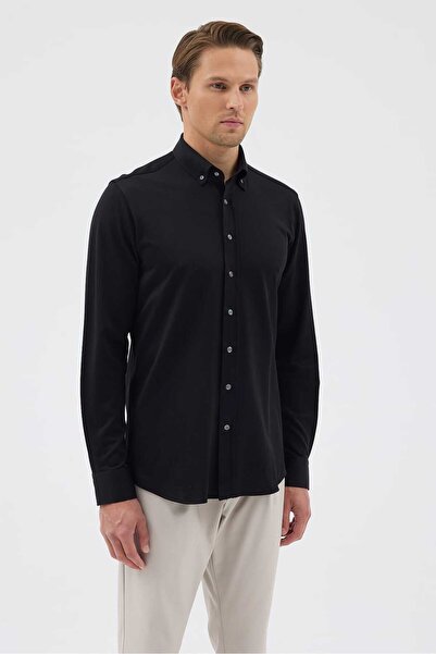 Paşahan Knitted 100% Cotton Comfort Fit Men's Shirt