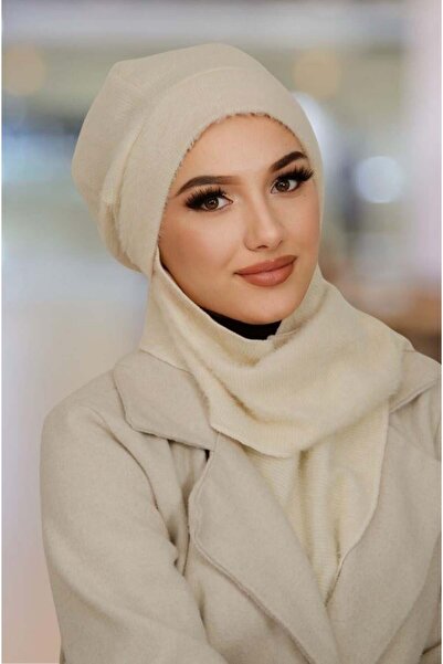 Aişe tesettür Cream Soft Hijab Beanie