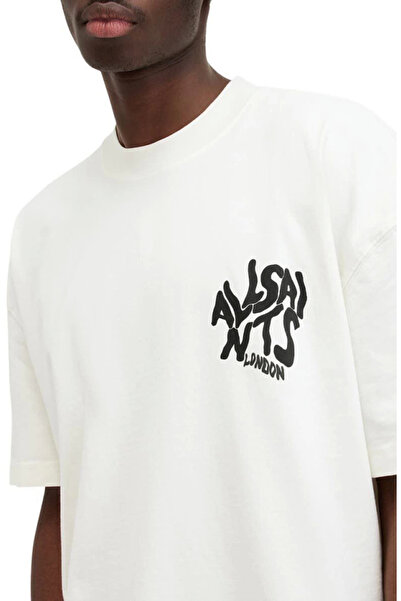 TBL DEKOR Men's Printed Oversize T-shirt - White