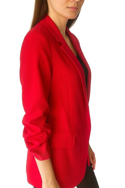 KASİDE Kolu Büzgülü Blazer Ceket