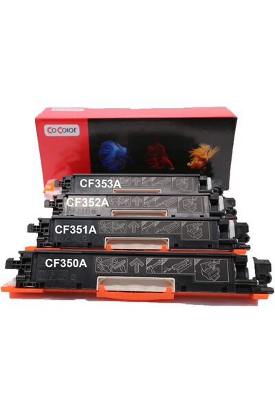 cocolor مجموعة حبر الطابعة 130A بالألوان الكاملة CF350A/CF351A/CF352A/CF353A ...