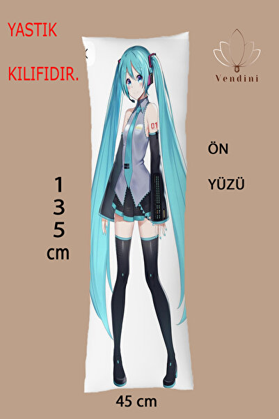Vendini Miku ve Teto Sarılma Yastığı Kılıfı