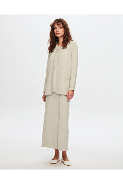 MISS DALIDA T24Y-0003 Bekletme Detaylı Cepli Takım 1179-GREY