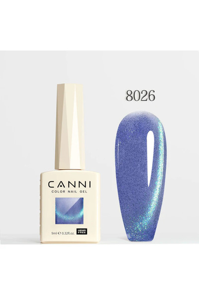 Canni 9 ml Cat Eye Kedi Gözü Kalıcı Oje Hema Free 8026