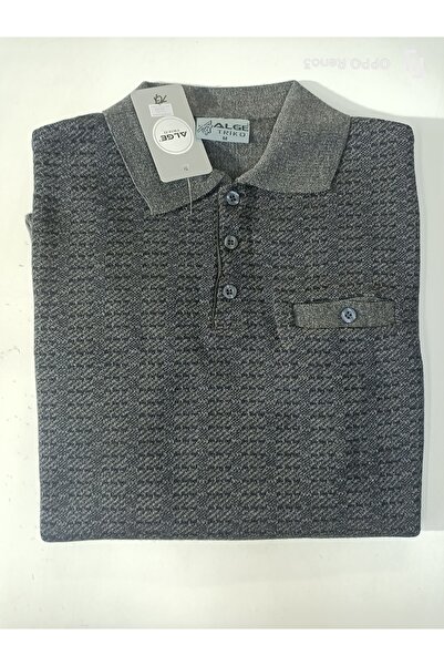 ALGE TRİKO Wool Sweater with Collar and Pockets