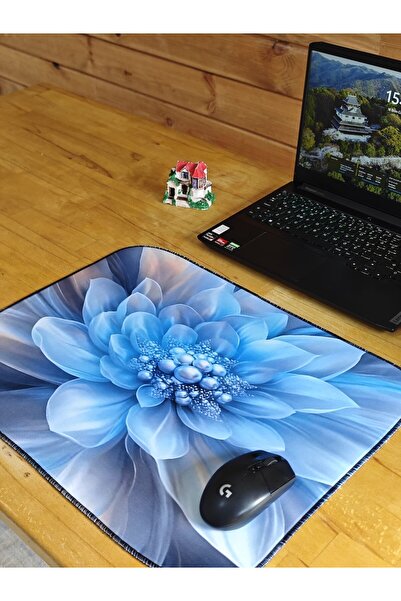 sgeteknoloji Sge Technology 55X45 cm Blue Pearl Anti-Slip Base Speed Surface Gamer Mouse Pad Gaming Pad